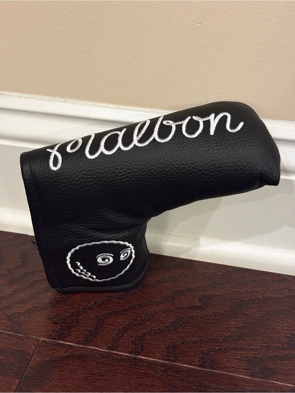 Malbon Golf Black Leather Blade Putter Headcover Magnetic Closure Brand New Rare